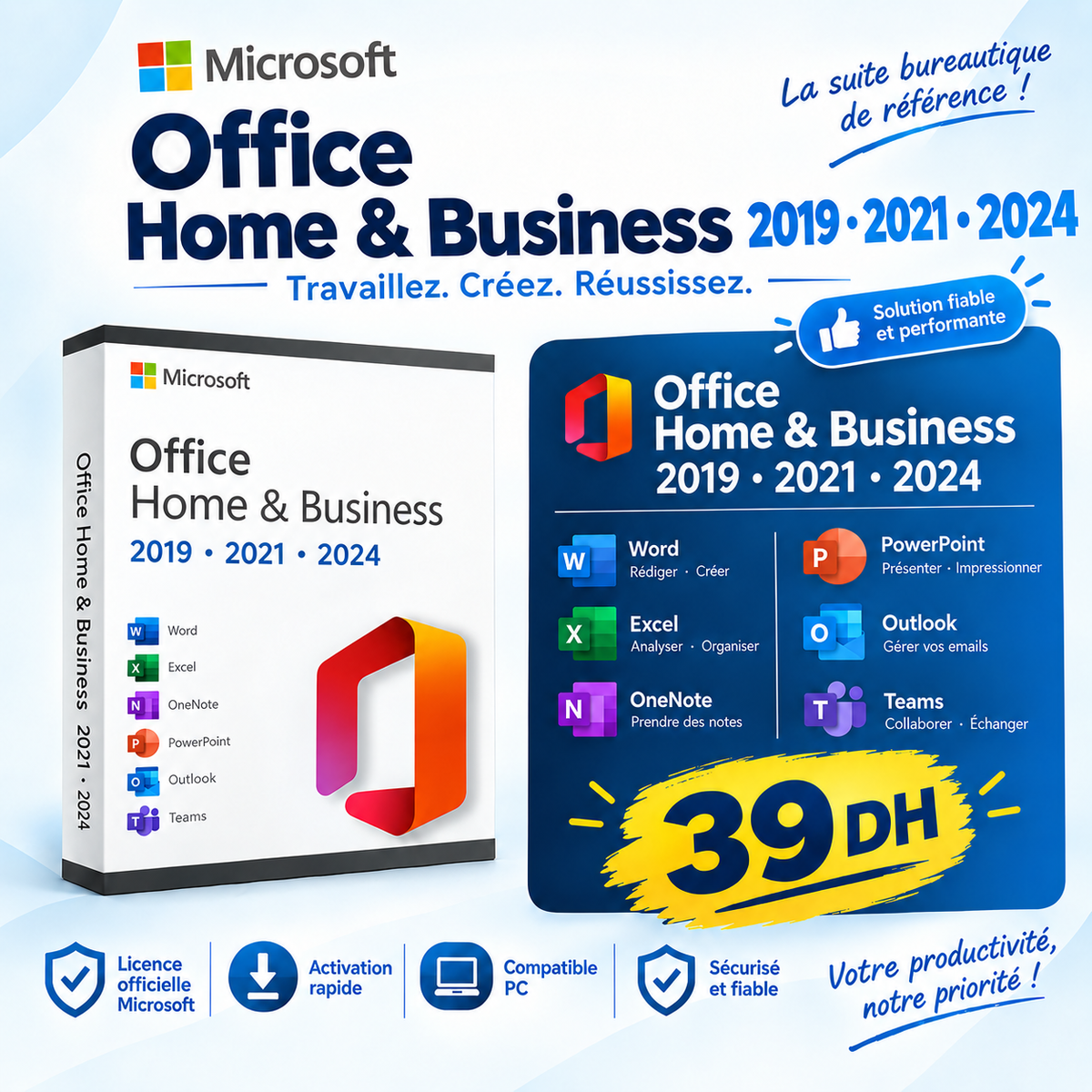 Clé d'activation pour les toutes les version d'office